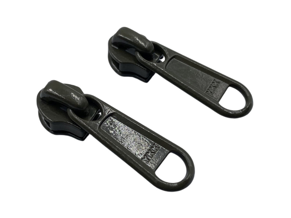 Бегунок металлический YKK Т5, хаки, цена за 1 шт (арт.300-Т5-khaki)