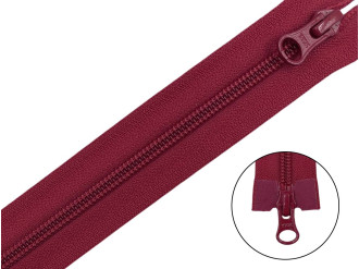 Спиральная молния кольцо YKK Т5, темно-красный, цена за 1шт (арт.35-059)