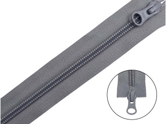 Спиральная молния кольцо YKK Т5, серый, цена за 1шт (арт.35-181)