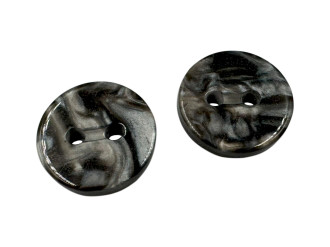 Ґудзик сорочковий пластиковий, сірий, ціна за 1 шт (арт.35414)
