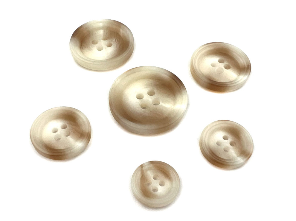 Пуговица пластиковая, бежевый, цена за 1 шт (арт.35470)