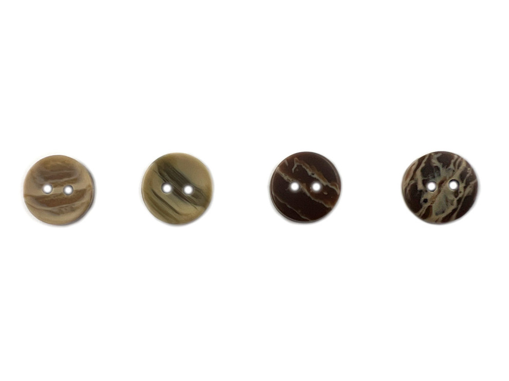 Пуговица пластиковая рубашечная под дерево, бежевый, цена за 1 шт (арт.35488)