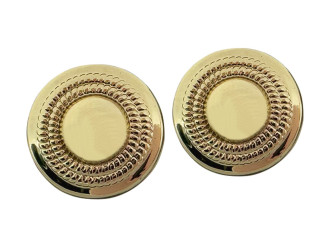Пуговица блузочная металлическая на ножке, золото, цена за 1 шт. (арт.35561)