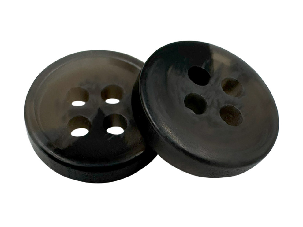 Пуговица пластиковая рубашечная, серый, цена за 1 шт (арт.35582)