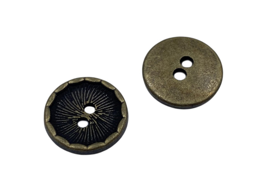 Пуговица металлическая рубашечная, бронза, цена за 1 шт (арт.35605-br)