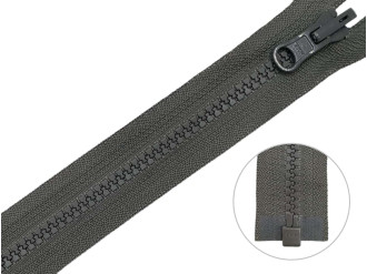 Тракторная молния YKK Т5, с перекидным бегунком, разъемная, тёмно-серый, цена за 1шт (арт.36-860)