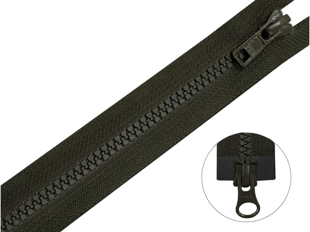 Молния тракторная YKK Т5, болотный, цена за 1 шт (арт.46-173)
