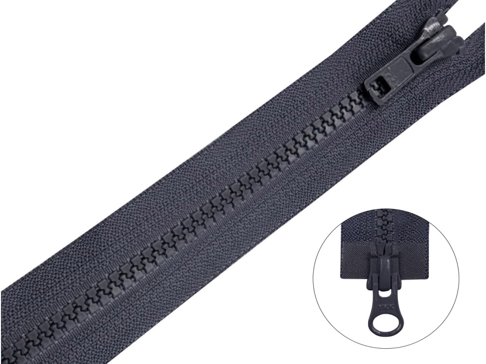 Молния тракторная YKK Т5, темно-серый, цена за 1 шт (арт.46-182)