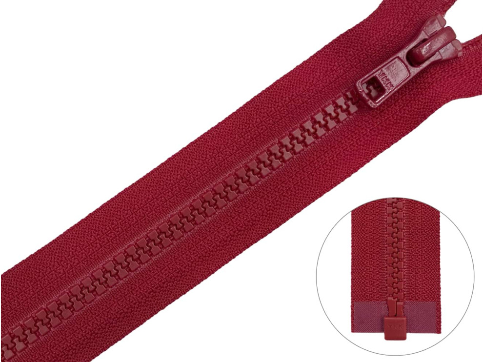 Тракторная молния YKK Т5, бордовый, цена за 1шт (арт.50-520)