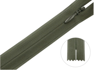 Потайная молния YKK, хаки, цена за 1 шт (арт.60-565)