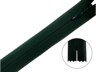 Потайная молния YKK, тёмно-зеленый, цена за 1 шт (арт.60-890)