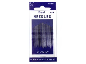 Набор иголок для шитья Best Needles 120-013-3/9, 20 шт, цена за 1 уп (арт.10084)