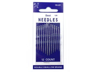 Набор иголок для шитья Best Needles 120-021-1/5, 12 шт, цена за 1 уп (арт.10084)