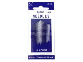 Набор иголок для шитья Best Needles 120-023-3/9, 16 шт, цена за 1 уп (арт.10084)