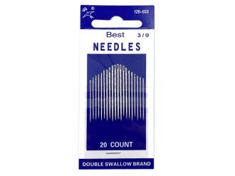 Набор иголок для шитья Best Needles 120-033-3/9, 20 шт, цена за 1 уп (арт.10084)