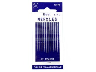 Набор иголок для шитья Best Needles 120-045-5/10, 12 шт, цена за 1 уп (арт.10084)