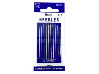 Набор иголок для шитья Best Needles 120-081-1/5, 10 шт, цена за 1 уп (арт.10084)