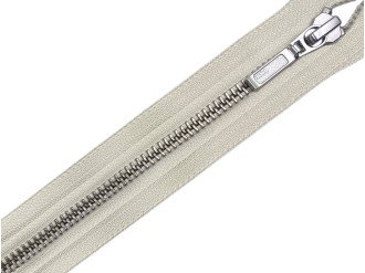 Металлическая молния никель YKK Т5, молочный, цена за 1 шт (арт.14-75-801-n)