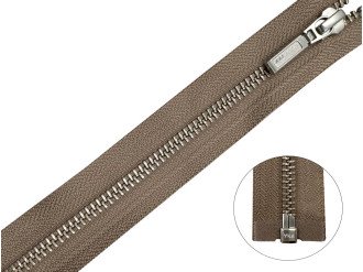 Металлическая молния золото YKK Т5, какао, цена за 1 шт (арт.14-810)