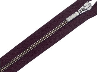 Металлическая молния никель YKK Т5, вишнёвый, цена за 1 шт (арт.14-75-864-n)