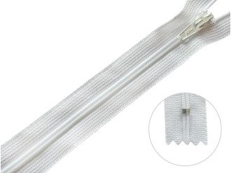 Молния брючная YKK Т3, белый, цена за 1шт (арт.20/20-501)