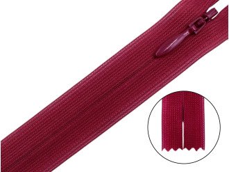 Потайная молния YKK, вишнёвый, цена за 1 шт (арт.60-059)
