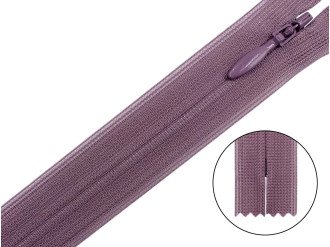 Потайная молния YKK, сиреневый, цена за 1 шт (арт.60-206)