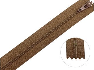 Молния брючная YKK Т3, бежевый, цена за 1 шт (арт.20/20-008)