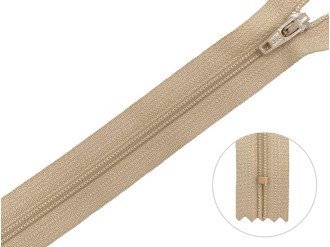 Молния брючная YKK Т3, бежевый, цена за 1 шт (арт.20/20-098)