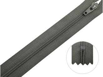 Молния брючная YKK Т3, серый, цена за 1 шт (арт.20/20-275)