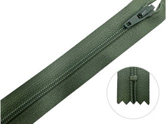 Молния брючная YKK Т3, серо-зелёный, цена за 1 шт (арт.20/20-562)