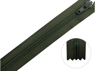 Молния брючная YKK Т3, тёмный хаки, цена за 1 шт (арт.20/20-567)