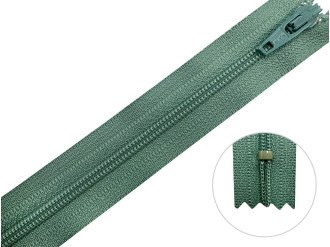Молния брючная YKK Т3, серо-зелёный, цена за 1 шт (арт.20/20-911)