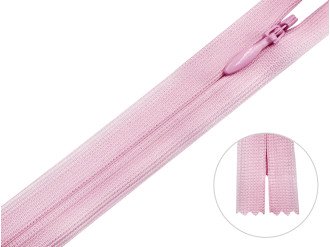 Потайна блискавка YKK, рожевий, ціна за 1 шт (арт.20-512)