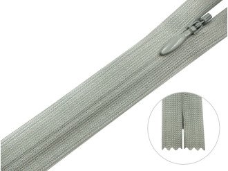 Потайная молния YKK, серый, цена за 1 шт (арт.20-574)