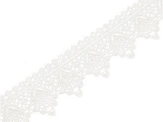 Кружево ажурное 35мм, молочный, цена за 1 метр (арт.20610)