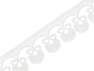 Мереживо ажурне 40 мм, білий, ціна за 1 метр (арт.20642)