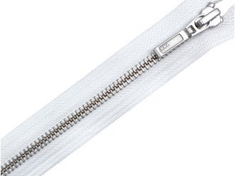 Металлическая молния никель YKK Т5, белый, цена за 1 шт (арт.21-100-501-n)