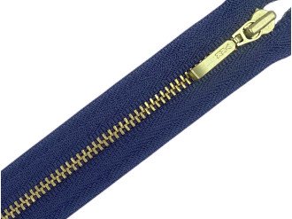 Металева блискавка золото YKK Т3, джинс, ціна за 1 шт (арт.22-160-g)
