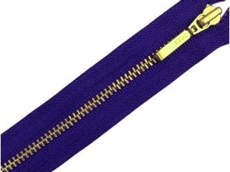 Металева блискавка золото YKK Т3, електрик, ціна за 1 шт (арт.22-220-g)