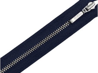 Металева блискавка нікель YKK Т3, темно-синій, ціна за 1 шт (арт.24-169-n)