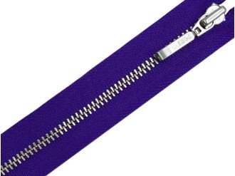 Металлическая молния никель YKK Т3, электрик, цена за 1 шт (арт.24-220-n)