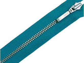 Металлическая молния никель YKK Т3, зеленый, цена за 1 шт (арт.24-906-n)
