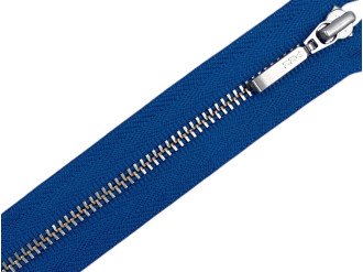 Металлическая молния никель YKK Т3, морская волна, цена за 1 шт (арт.24-909-n)