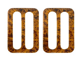 Пряжка пластиковая, коричневый, цена за 1 шт (арт.25362)