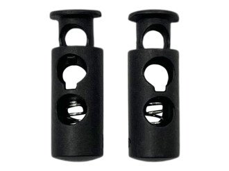 Фиксатор двойной, чёрный, цена за 1 шт (арт.25536-bl)