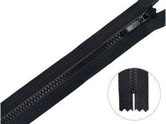 Тракторная молния YKK Т3 с пуллером DADR4, чёрный, цена за 1шт (арт.27-580)