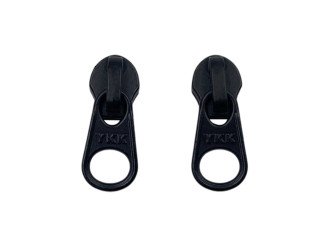 Бегунок металлический YKK Т3, черный, цена за 1 шт (арт.300-Т3-bl)