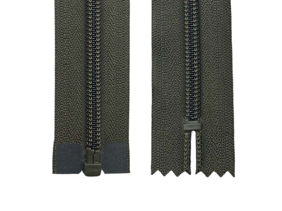 Спіральна блискавка YKK Т5, хакі, ціна за 1шт (арт.33-223)