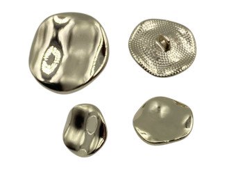 Ґудзик металевий декоративний, золото, ціна за 1 шт (арт.35643-g)